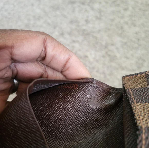 Auth Pre-loved Louis Vuitton Damier Ebene Enveloppe Cartes De Visite Card Case - Picture 5 of 11